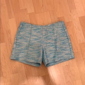 NWT Ivana Pintuck Short 6 Amalfi Blue